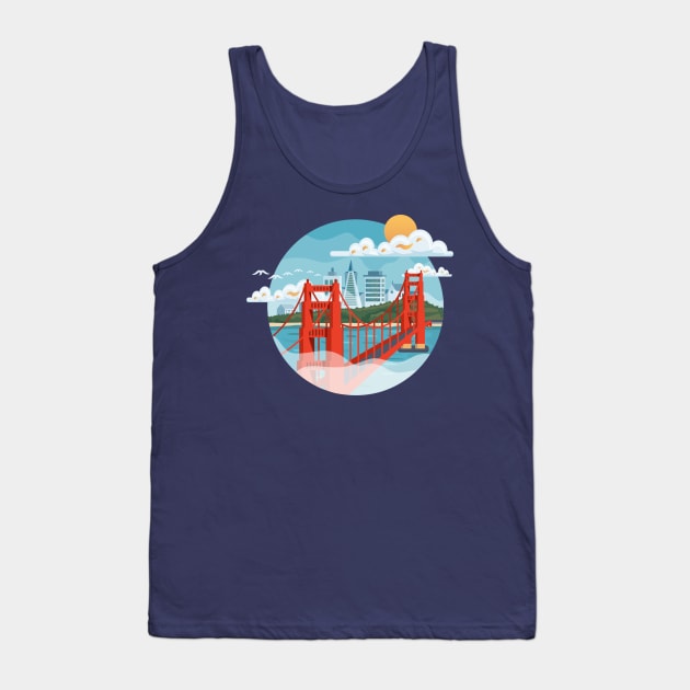 San Francisco Tank Top by zachroszczewski